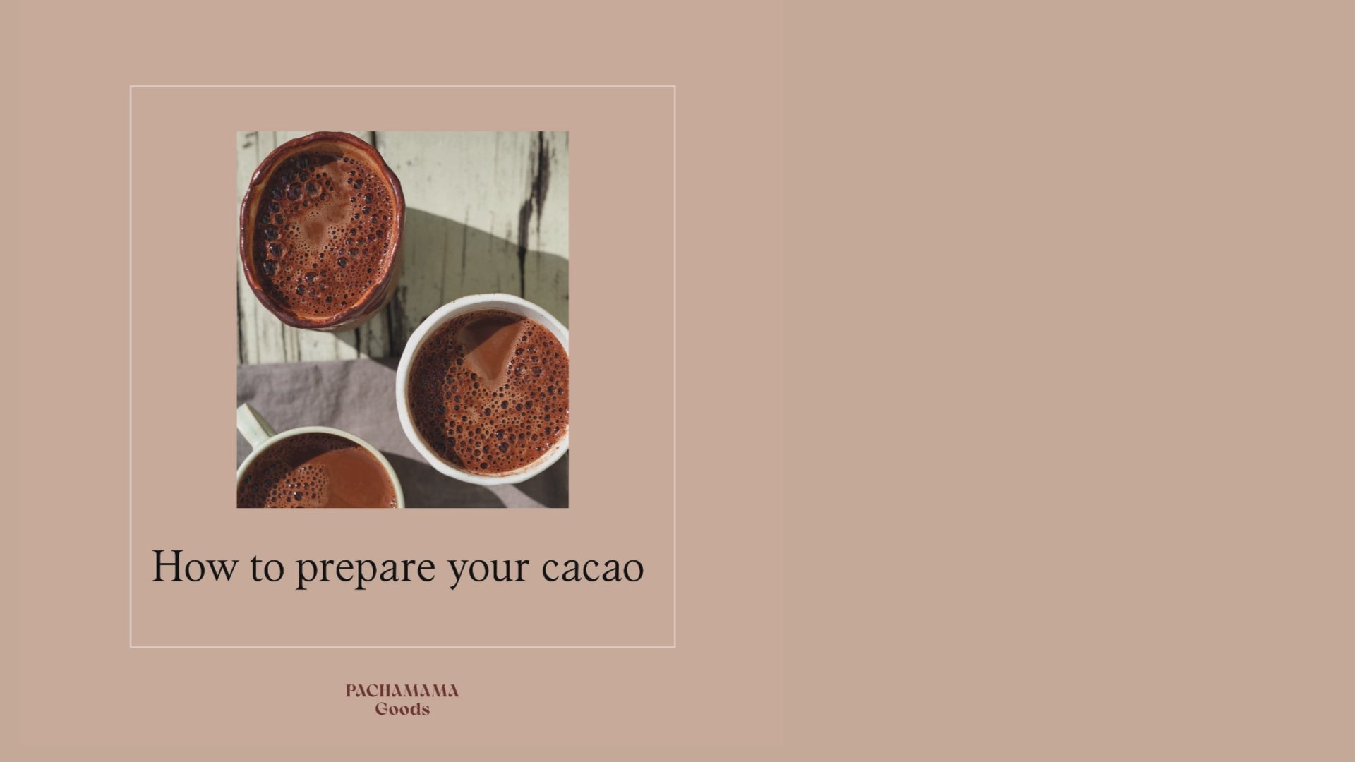 Load video: Step by step instructions on how to prepared your cacao